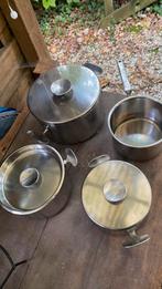 Gero Zilmeta Pannenset - Dick Simonis Design, Huis en Inrichting, Keuken | Potten en Pannen, Ophalen of Verzenden, Gebruikt, Rvs