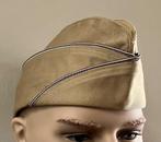 US WW2 Enlisted Man’s Garrison Cap Khaki - Medical Corps, Verzenden, Landmacht, Amerika, Helm of Baret