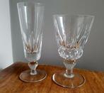 Saint-Louis antieke kristallen glazen, beide gesigneerd, Ophalen of Verzenden