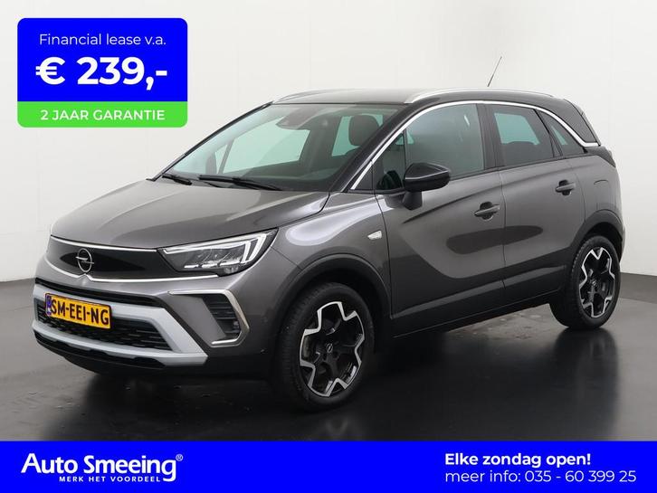 Opel Crossland 1.2 Turbo Elegance Ultimate | Leder/Alcantara, Auto's, Opel, Bedrijf, Te koop, Crossland X, ABS, Achteruitrijcamera