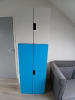 Ikea Kledingkast - Wit en Blauw, Kinderen en Baby's, Kinderkamer | Commodes en Kasten, Gebruikt, Kast, 50 tot 70 cm, 105 cm of meer