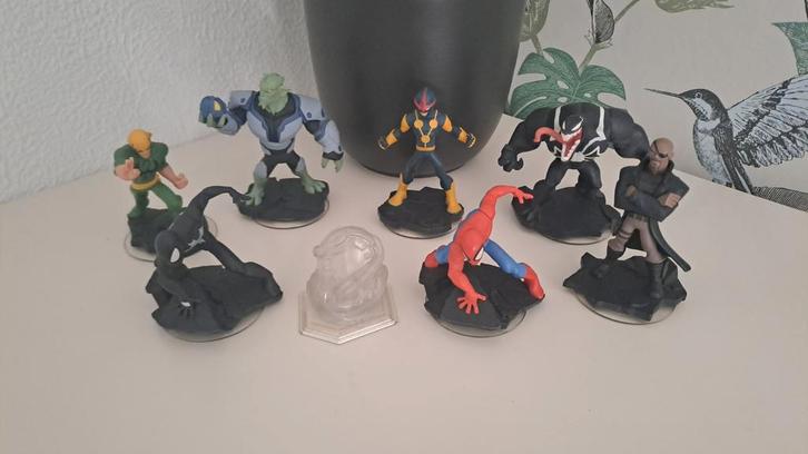 Disney Infinity 2.0 Spiderman Figuren compleet!, Kinderen en Baby's, Speelgoed | Actiefiguren, Gebruikt, Ophalen of Verzenden