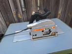 Holzher 2106 inval cirkelzaag + railadapter, Doe-het-zelf en Verbouw, Gereedschap | Handgereedschap, Ophalen of Verzenden, Gebruikt