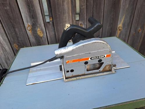 Holzher 2106 inval cirkelzaag + railadapter, Doe-het-zelf en Verbouw, Gereedschap | Handgereedschap, Gebruikt, Ophalen of Verzenden
