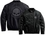 Harley-Davidson Nylon Skull Bomber Blouson Jas Jacke XXL, Kleding | Heren, Verzenden, Zwart, Nieuw, Overige maten