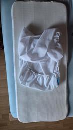 Aerosleep wieg topper / matrasbeschermer met hoeslaken 90x40, Ophalen of Verzenden, Zo goed als nieuw, Wieg