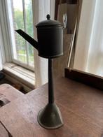 Antieke snotneus olielamp, Antiek en Kunst, Ophalen of Verzenden