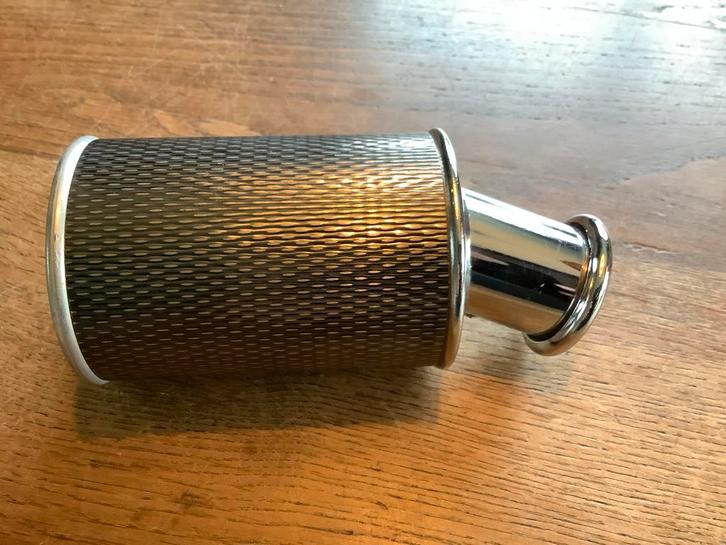 Einddemper uitlaat Tweewieler Carbon Look Chroom (101), Fietsen en Brommers, Brommeronderdelen | Algemeen, Nieuw, Uitlaat, Ophalen of Verzenden