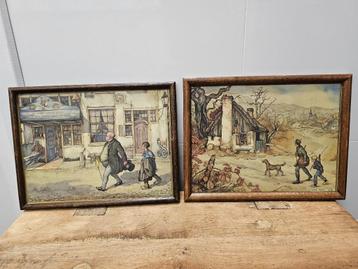 2 OUDE BROCANTE "ANTON PIECK" PLATEN  beschikbaar voor biedingen