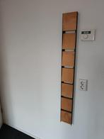 Mooie set van 2 muurplanken hout/metaal, Ophalen of Verzenden, Zo goed als nieuw