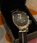 NIEUW! Emporio Armani AR0585 heren horloge, Overige merken, Leer, Staal, Nieuw