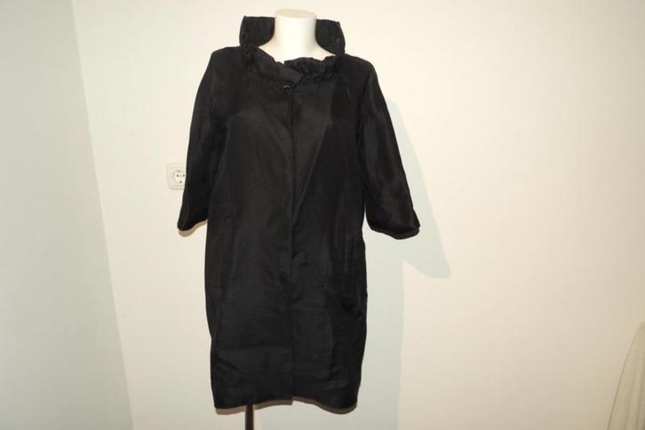 Dolce & Gabbana deels zijde mantel opstaand kraagje IT 40, Kleding | Dames, Jassen | Zomer, Zo goed als nieuw, Maat 34 (XS) of kleiner