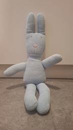 Knuffel konijn blauw, Kinderen en Baby's, Ophalen of Verzenden, Zo goed als nieuw, Konijn