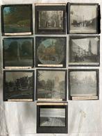 8 Glasdia's Nederlandse steden - Collectie, Gebruikt, Foto, Ophalen of Verzenden, Gebouw