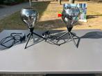 Moderne Tafellampen Set, Ophalen of Verzenden, Zo goed als nieuw, Glas, Minder dan 50 cm