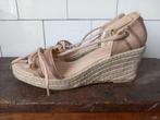 vintage zomer schoenen boho sandaal sleehak mt 40 Frankrijk, Verzenden