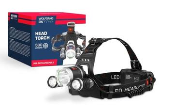 Wolfgang Oplaadbare Hoofdlamp - 500 Lumen beschikbaar voor biedingen