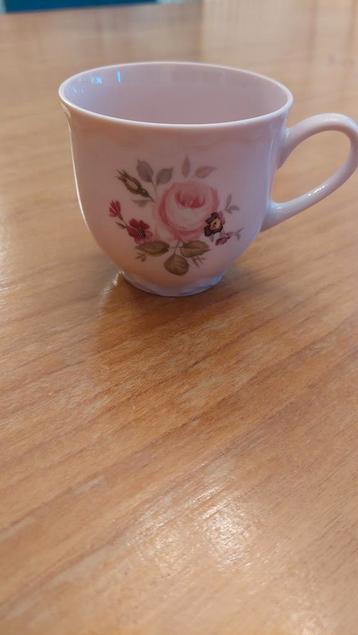 Vintage Hutschenreuther Kopje Roze Bloemen beschikbaar voor biedingen