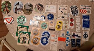 Lot 125 politie Stickers Nederland Duitsland Engeland  beschikbaar voor biedingen