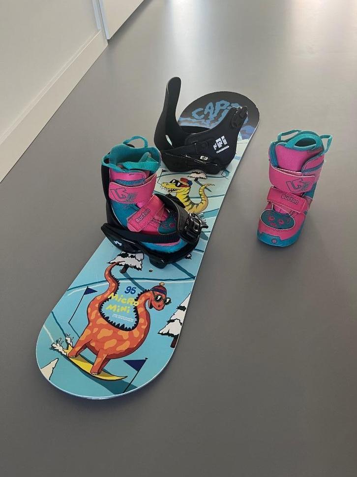 Kinder snowboard huren? Jij bepaalt zelf de prijs!, Sport en Fitness, Snowboarden, Nieuw, Board, Ophalen of Verzenden