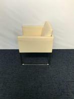 2 x prachtige leren Matteo Grassi Britt design fauteuil, Huis en Inrichting, Ophalen, Gebruikt, Minder dan 75 cm, Leer