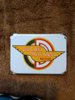 Geëmailleerd reclame bordje., Motoren, Ophalen of Verzenden