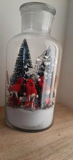 PRACHTIGE GROTE STOLP MET KERST/WINTERDECORATIE EN LICHTJES!, Huis en Inrichting, Woonaccessoires | Stolpen, Ophalen of Verzenden