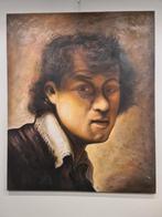 Oud zelfportret Rembrandt van Rijn 120x100cm €395, Antiek en Kunst, Ophalen