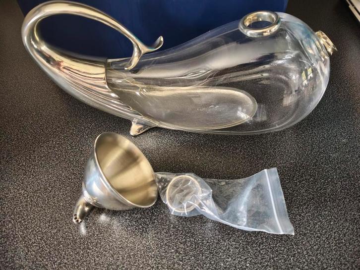 Royal Selangor Walvis Karaf met  Trechter, Antiek en Kunst, Antiek | Glas en Kristal, Ophalen of Verzenden