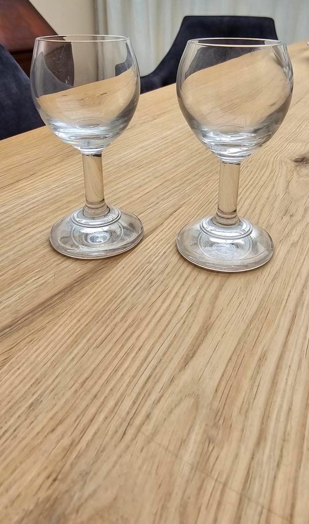 10 Stuks kleine Borrelglaasjes / Shotglaasjes, Antiek en Kunst, Antiek | Glas en Kristal, Ophalen