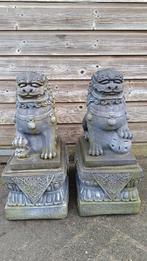 2 beeldjes Aziatische leeuw, Verzamelen, Beelden en Beeldjes, Ophalen, Zo goed als nieuw, Dier