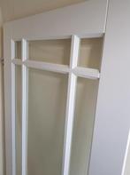 ZGAN opdek binnen deur facetglas hout wit links 201,5 x 85, Doe-het-zelf en Verbouw, Ophalen, 80 tot 100 cm, Binnendeur, Zo goed als nieuw