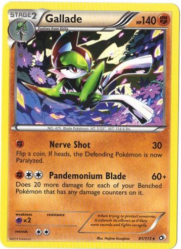 Legendary Treasures,  Gallade [rare] 81/113 beschikbaar voor biedingen