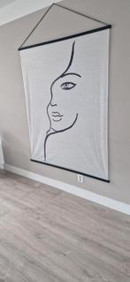 Wandkleed met abstract gezicht, Ophalen of Verzenden, Zo goed als nieuw