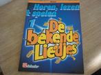 Horen, Lezen & Spelen; Bekende liedjes, dl 1- Klarinet, Ophalen of Verzenden, Nieuw, Les of Cursus, Klarinet