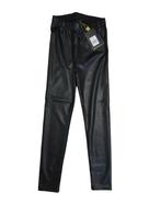 Geweldige zwarte fake leren LEVV legging maat 10/140. NIEUW!, Kinderen en Baby's, Kinderkleding | Maat 140, Broek, Nieuw, Levv