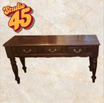 SALE!!! Vintage Smalle Hal Houten Tafel met Lades, Gebruikt, 100 tot 150 cm, Vintage, Ophalen of Verzenden