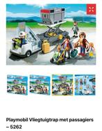 Playmobil Vliegtuigtrap met passagiers - 5262, Ophalen of Verzenden, Zo goed als nieuw, Complete set