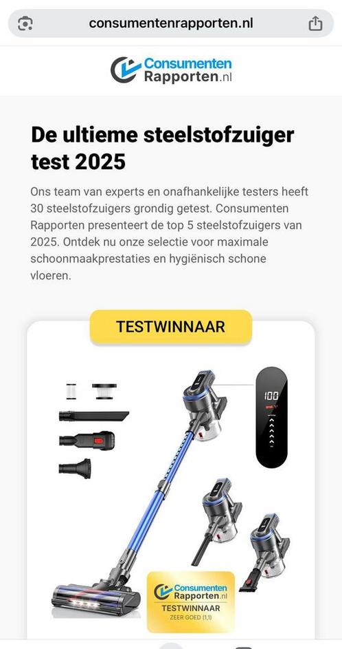 Nieuwe steelstofzuiger in doos van Honiture, testwinaar, Witgoed en Apparatuur, Stofzuigers, Nieuw, Stofzuiger, Minder dan 1200 watt
