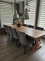Kruispoot Tafel Rofra Home 300x100, Huis en Inrichting, Tafels | Eettafels, Eikenhout, 200 cm of meer, Zo goed als nieuw, Vijf personen of meer