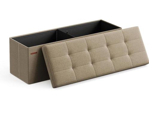 Opberg bank taupe, Huis en Inrichting, Woonaccessoires | Kisten, Nieuw, Minder dan 50 cm, Ophalen