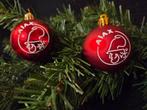 2x ajax kerstballen rood, Diversen, Kerst, Ophalen of Verzenden