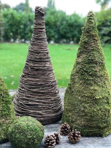 NIEUW BINNEN: KERSTBOOM  van MOS stoer sober eenvoud beschikbaar voor biedingen
