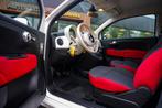 Fiat 500 0.9 TwinAir Turbo Mirror Airco Cruise Lmv 15", Voorwielaandrijving, Gebruikt, Euro 6, Leder en Stof