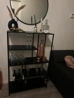 Zwarte open kast, Ophalen, Zo goed als nieuw, 25 tot 50 cm, Minder dan 150 cm