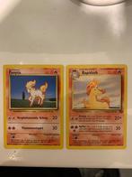 Pokemon kaart uit 1995 ponyta en rapidash, Ophalen of Verzenden, Zo goed als nieuw, Meerdere kaarten