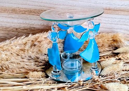 Aromabrander Drievoudige Engel Blauw, Huis en Inrichting, Woonaccessoires | Kandelaars en Kaarsen, Nieuw, Minder dan 25 cm, Overige materialen