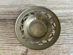 Vintage bewerkt bordje van koper, Ophalen of Verzenden