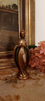 Prachtig! Antiek koperen Mariabeeld, Antiek en Kunst, Ophalen of Verzenden