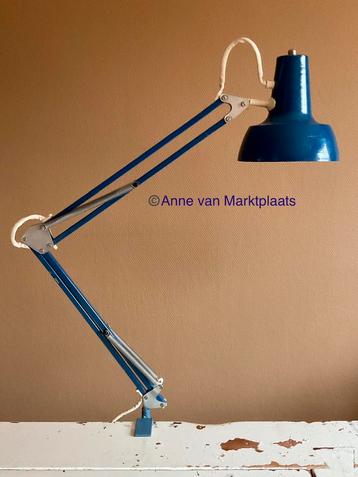 Vintage Vricotex type Hobby architectenlamp met tafelklem beschikbaar voor biedingen